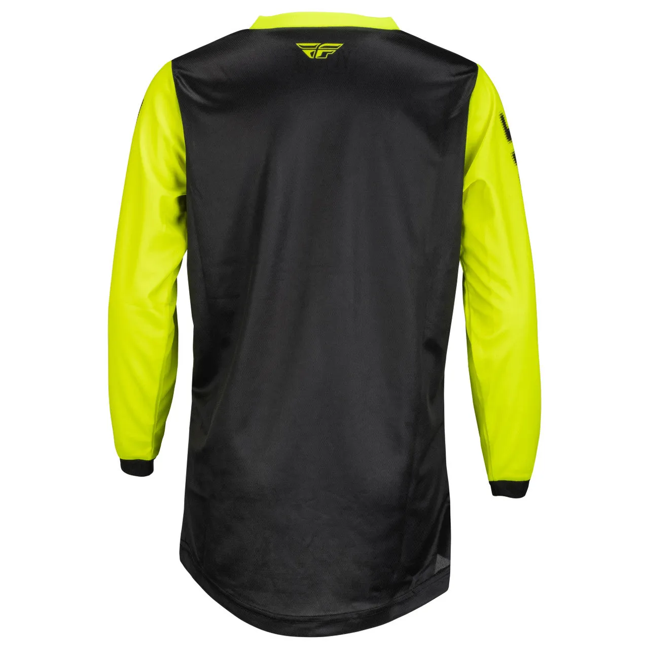 2023 Fly Racing F-16 Youth Motocross Jersey (Black/Hi-Viz, UK Size:M)