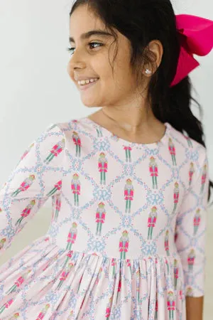 3/4 SLEEVE NUTCRACKER TWIRL DRESS
