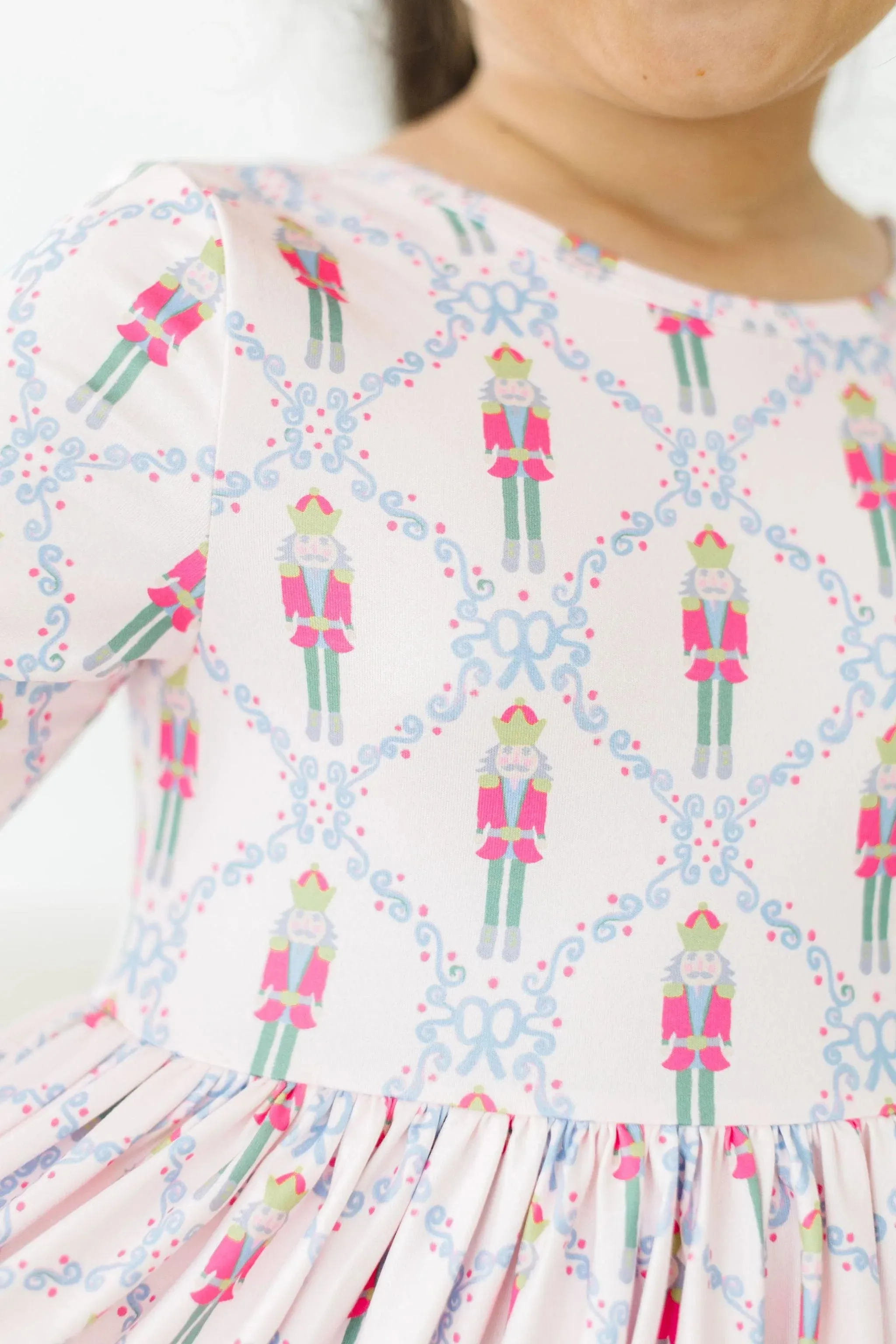 3/4 SLEEVE NUTCRACKER TWIRL DRESS