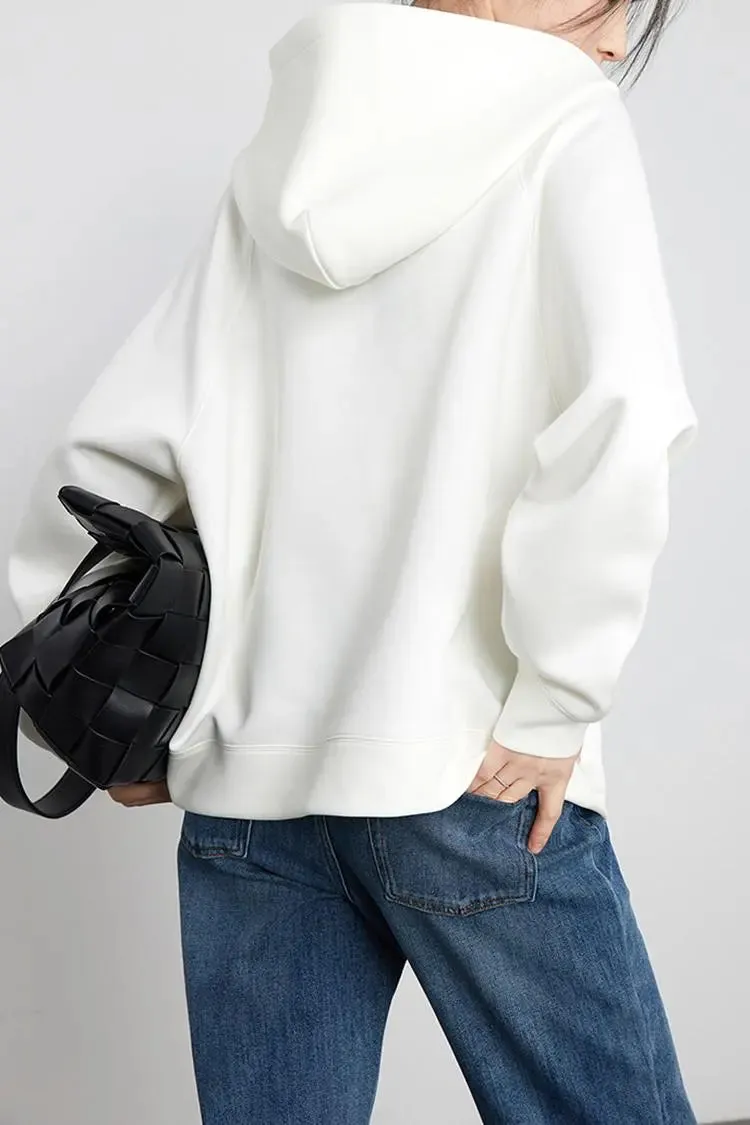 Air Layer Oversized Half Zip Hoodie
