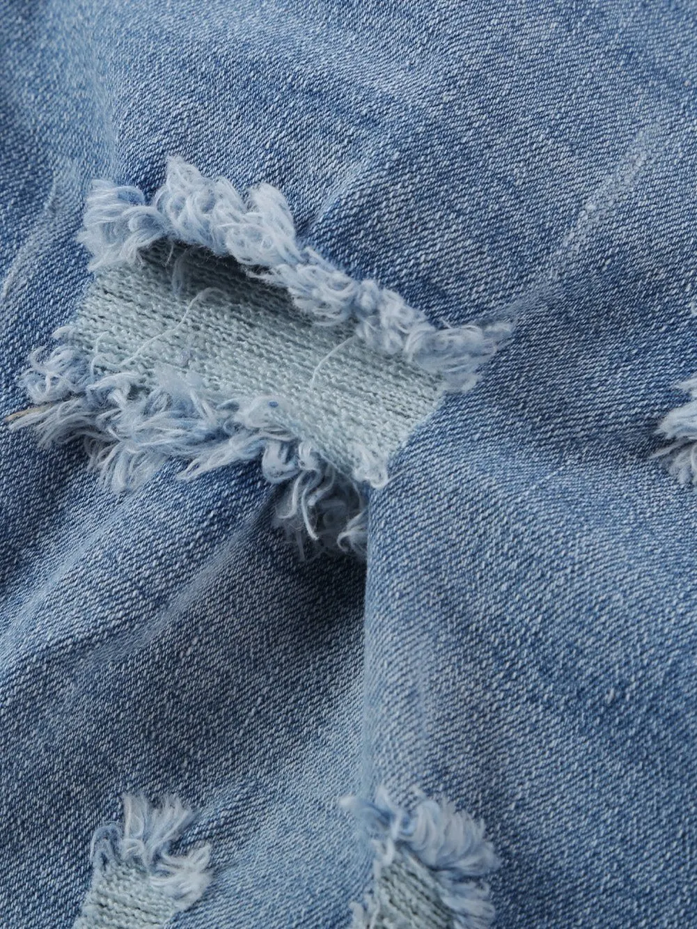 American Flag Denim Shorts with Lace-up Detail