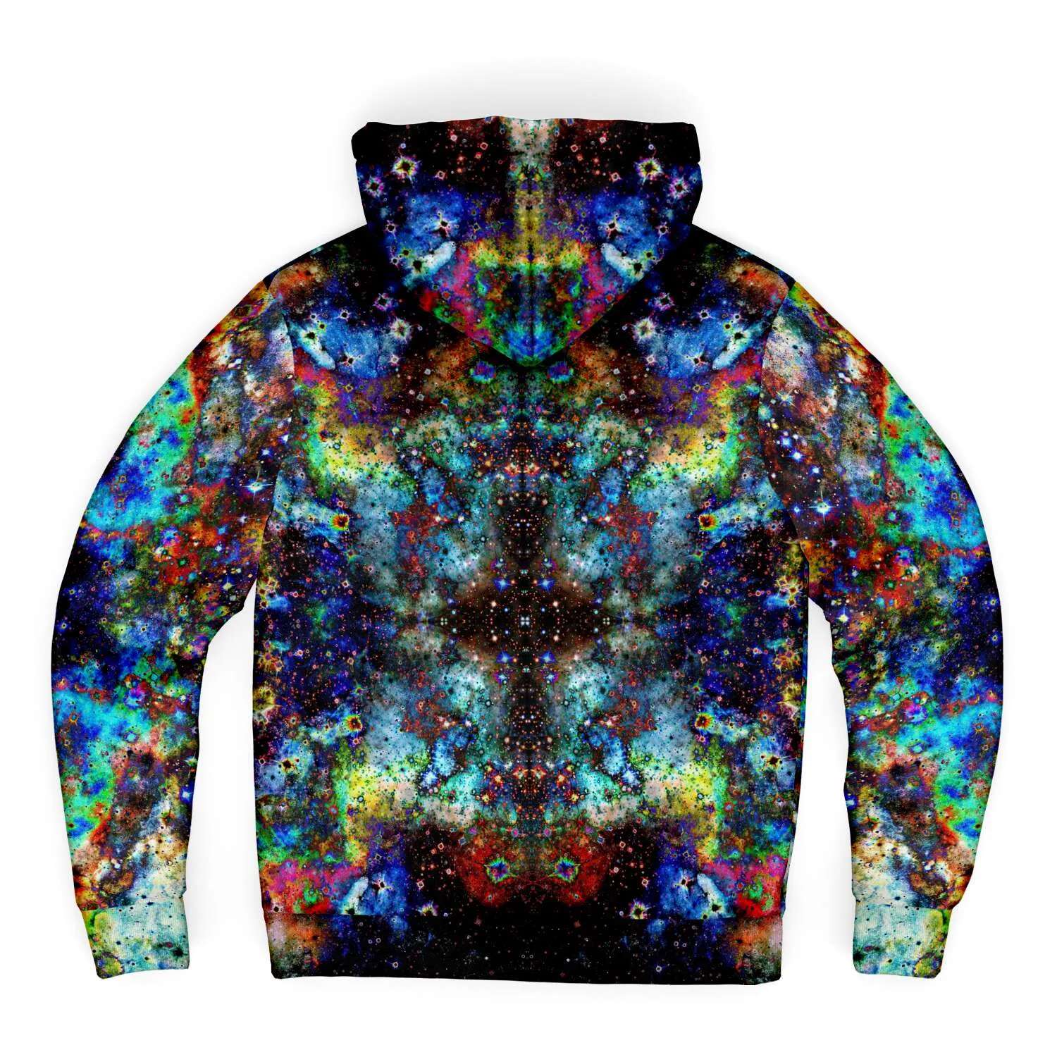 Apoc Psychedelic Fleece-Lined Zip-Up Hoodie