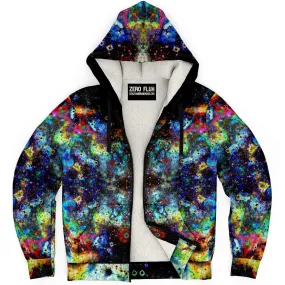 Apoc Psychedelic Fleece-Lined Zip-Up Hoodie