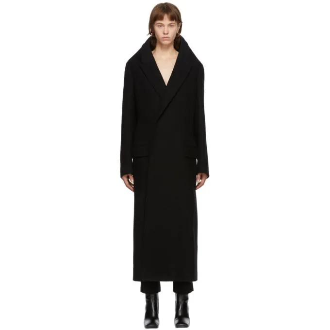Balenciaga Black Pyramid Shoulder Coat