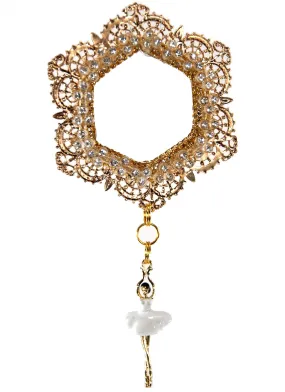 Ballerina Medallion Ornament
