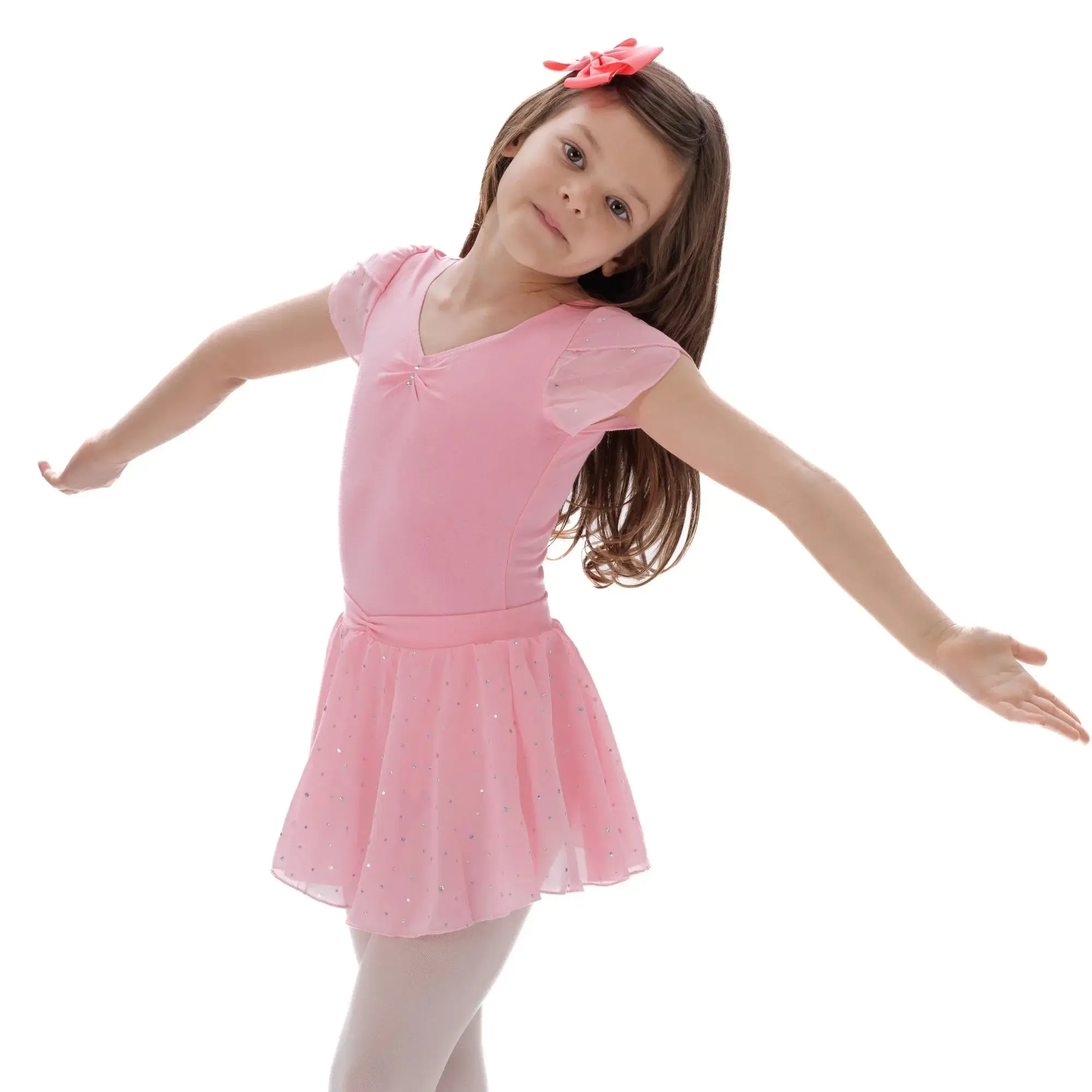 Ballet Leotard with Cap Sleeves & Separate Skirt