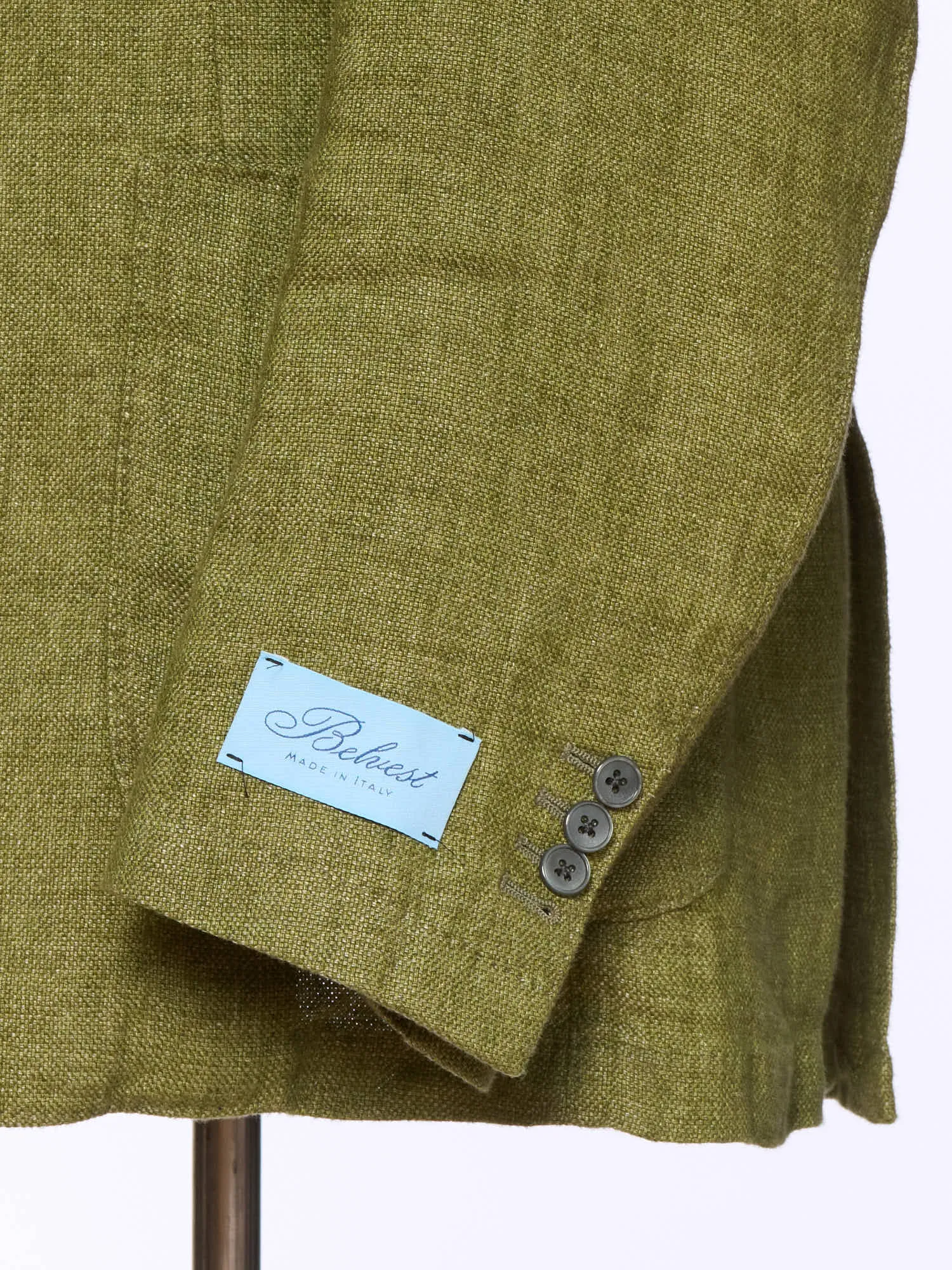 BELVEST Sage Green Pure Linen Unlined Jacket NEW