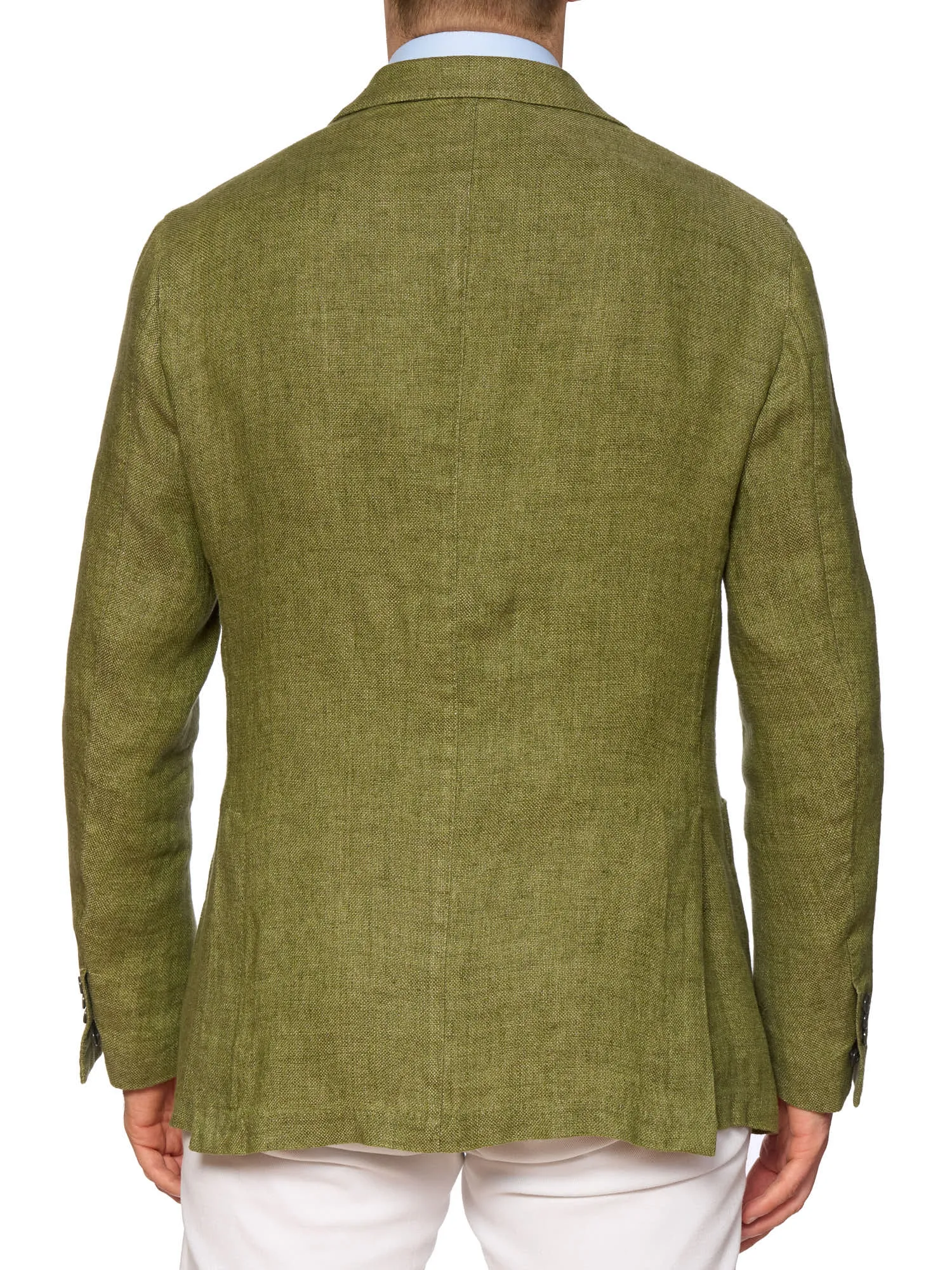 BELVEST Sage Green Pure Linen Unlined Jacket NEW