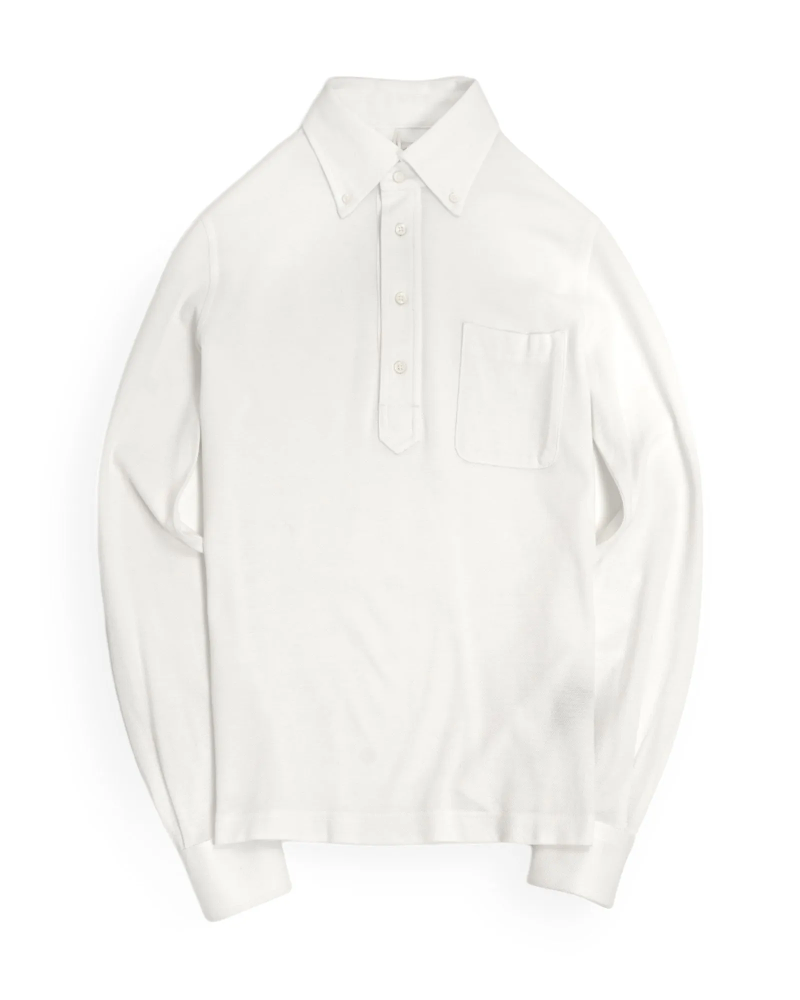Berg & Berg – White BD. Popover Shirt XS