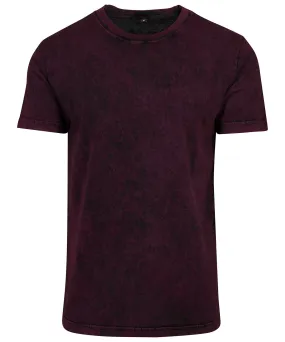 Berry/Black - Acid washed tee