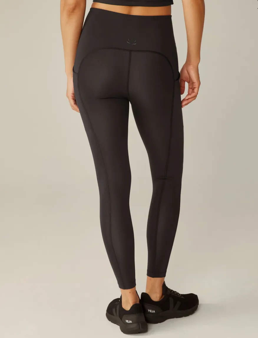 Beyond Yoga Powerbeyond Pocket Midi Legging- Black