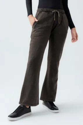 Black Flared Fit Sweatpants