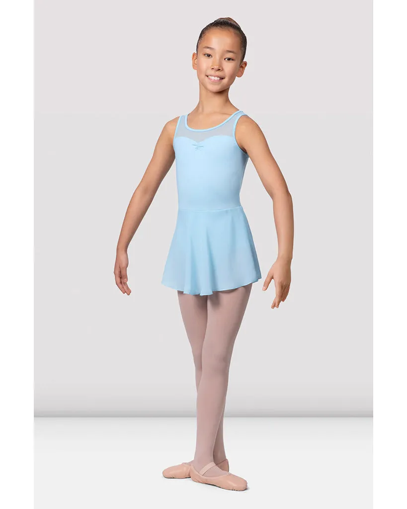 Bloch Suki Scoop Neck Flower Embroidered Cross Back Skirt Ballet Dress - CL9645 Girls