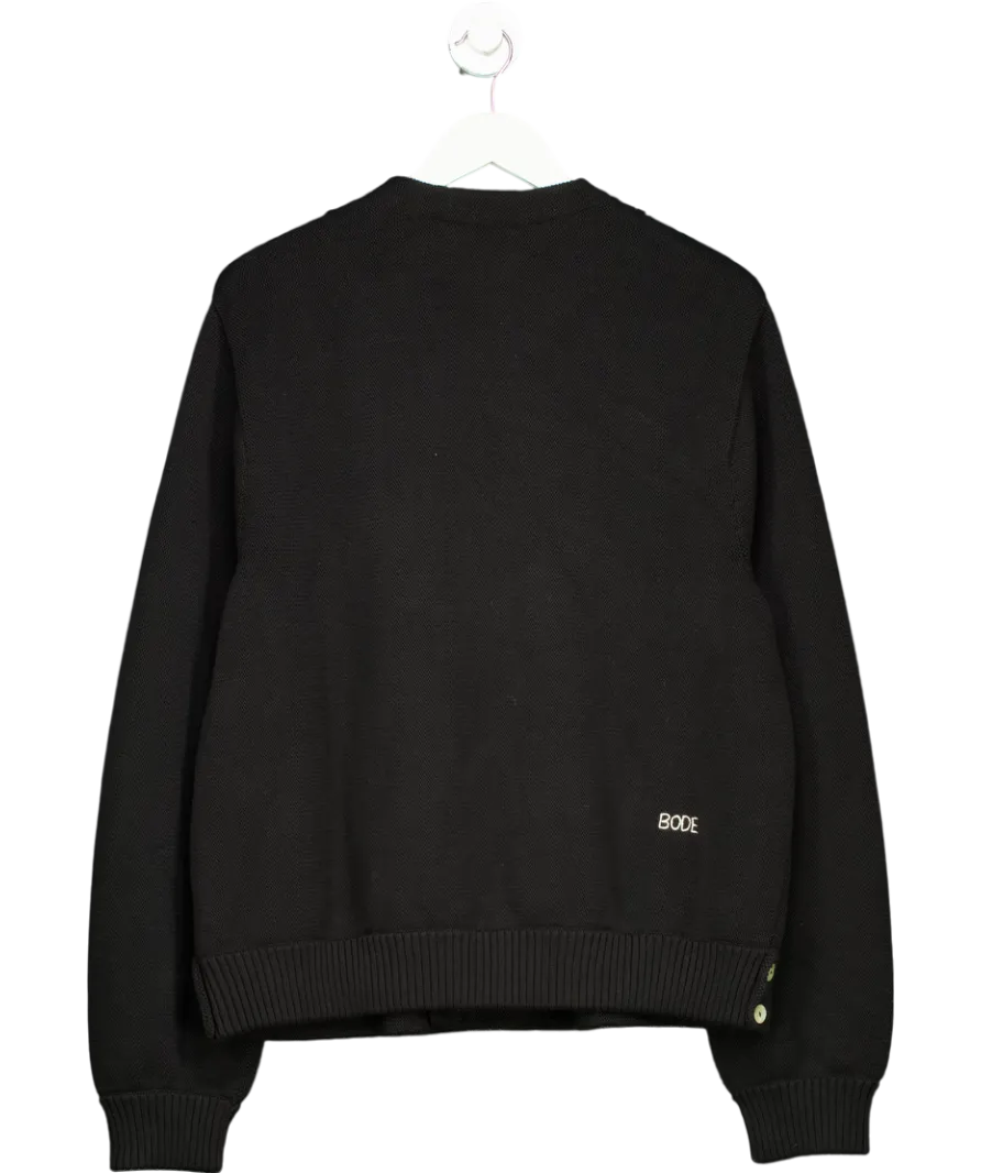 Bode Black Double Breasted Cardigan UK L/XL