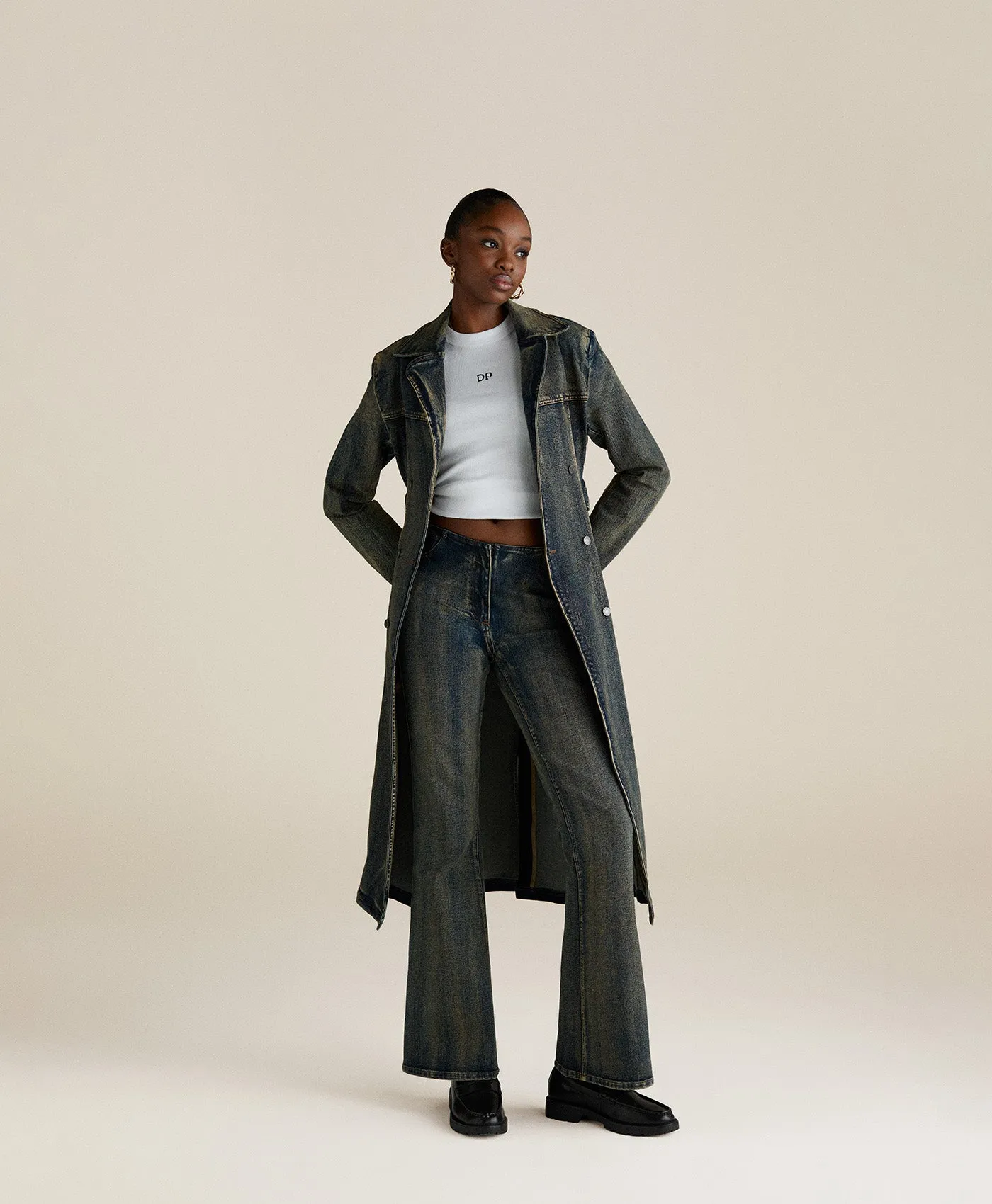 Brown Wash Vintage Wash Jeans