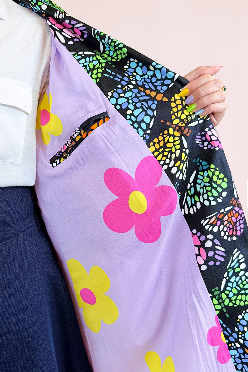 Butterflies Night Midi Coat