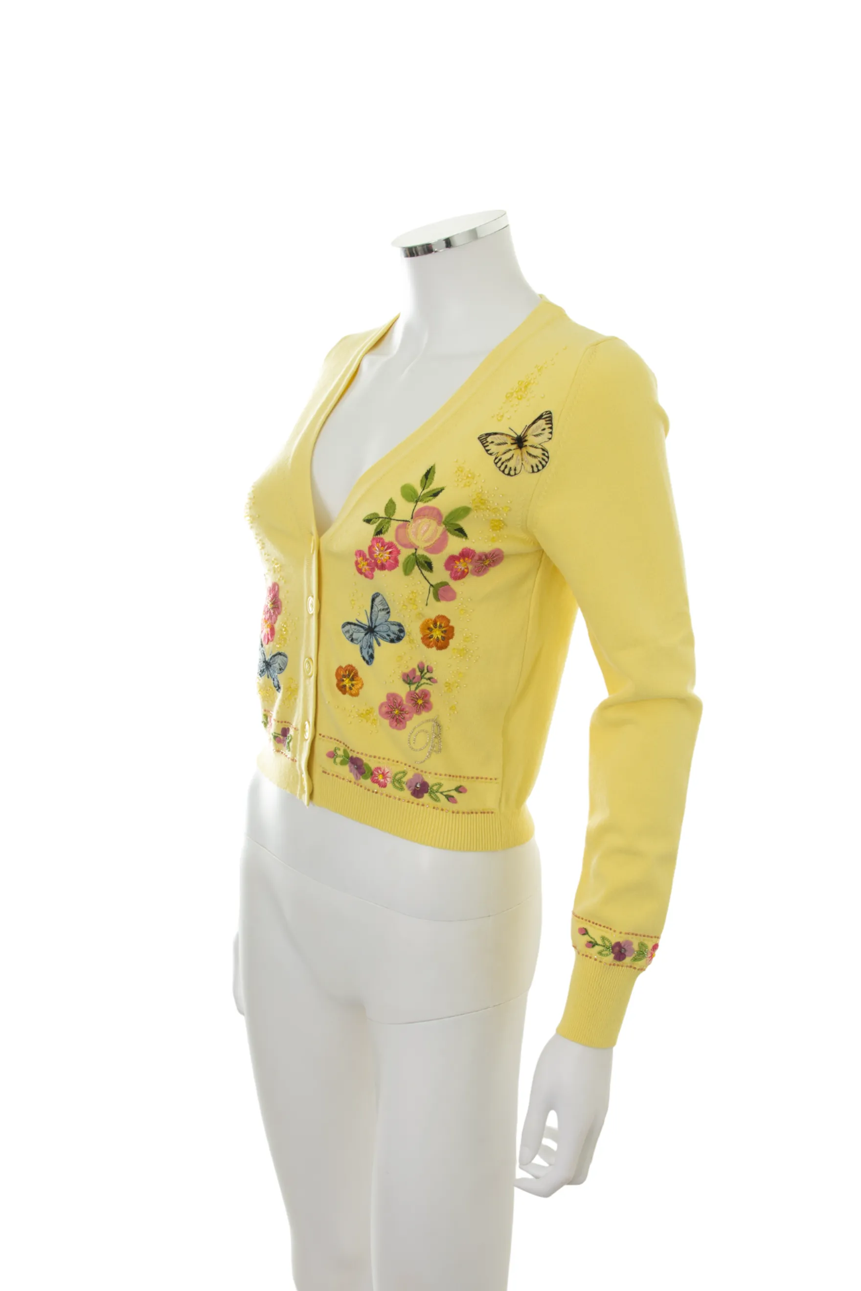 Butterfly Embroidered Cardigan