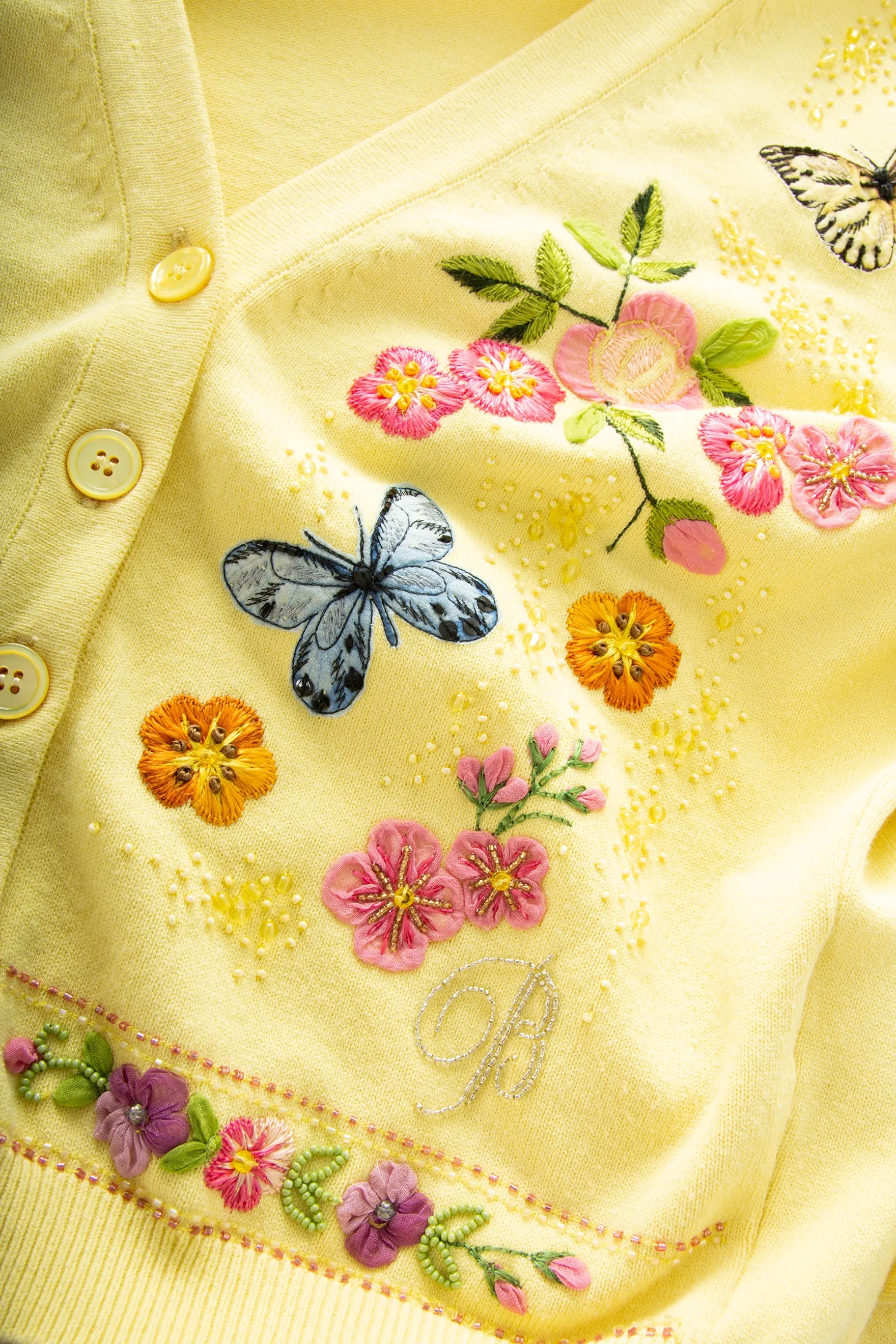 Butterfly Embroidered Cardigan