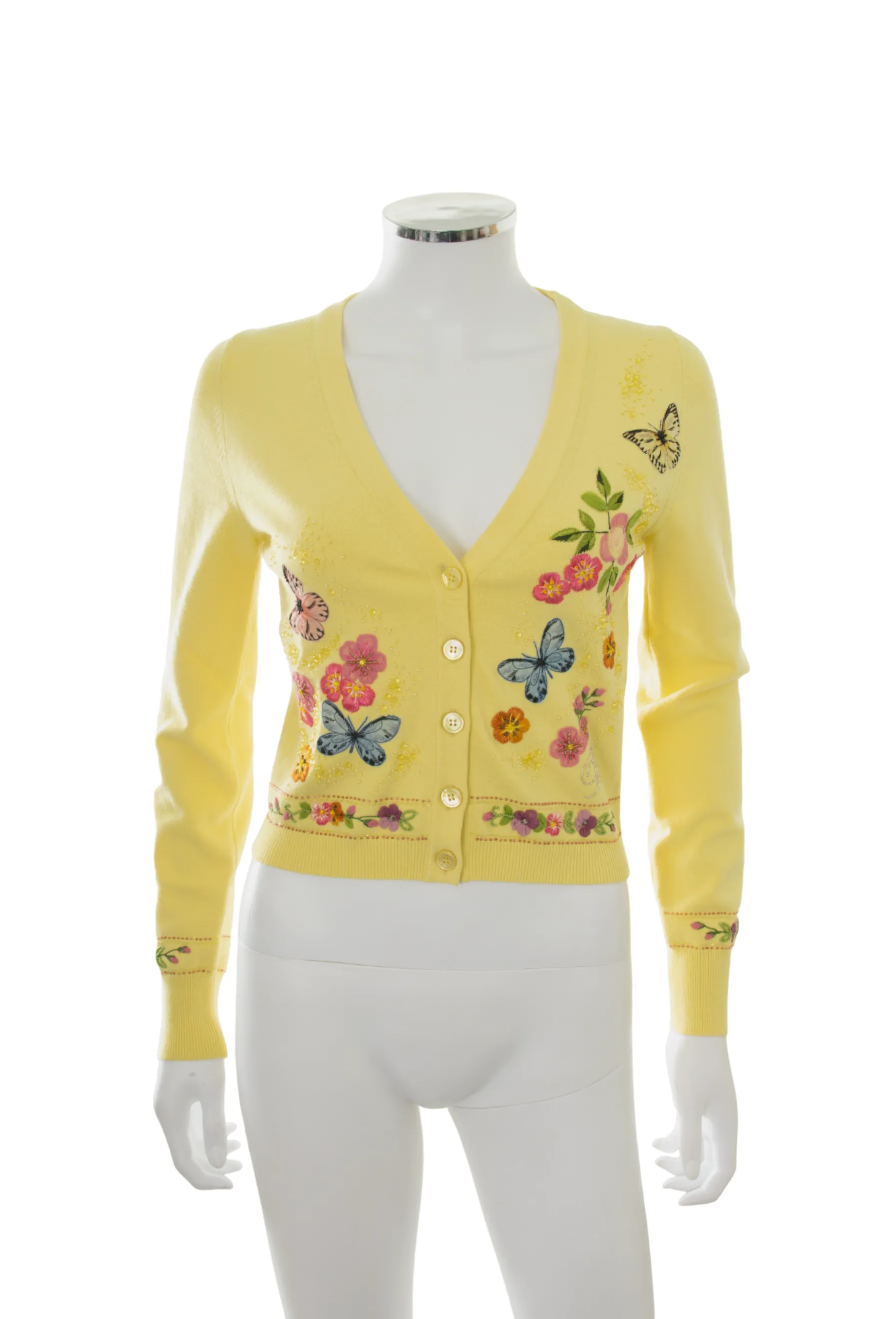 Butterfly Embroidered Cardigan