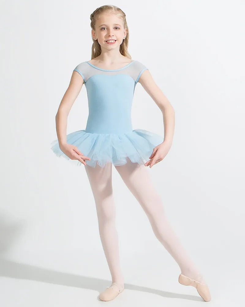 Capezio Short Sleeve Keyhole Back Ballet Tutu Dress - 11394C Girls