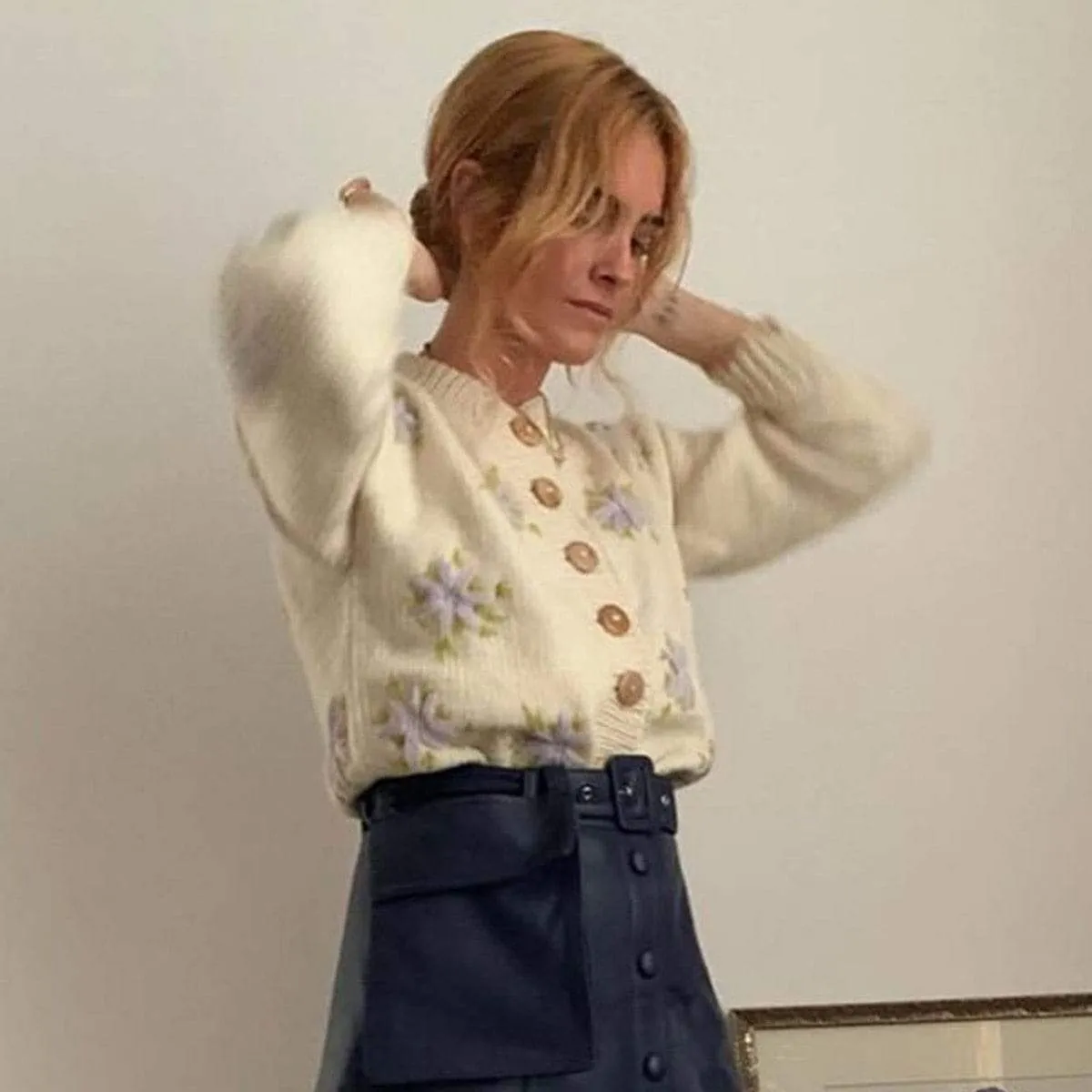 Casual Vintage Embroidered Cardigan