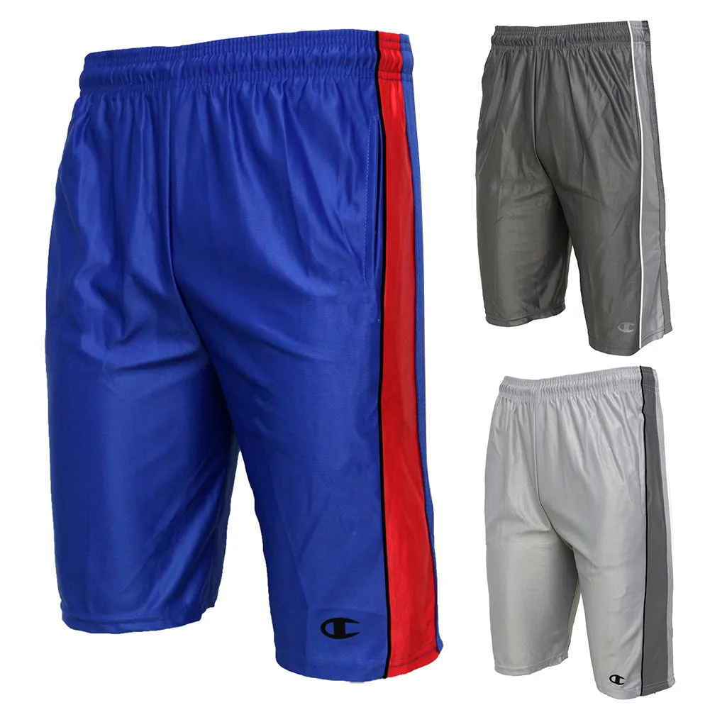 Champion Men's Shorts Athletic Fitness Dazzle Stripe 2 Pockets Training CHD81