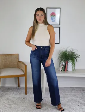 Christine Ribbed Neck Neck Bodysuit - Ecru - Sale