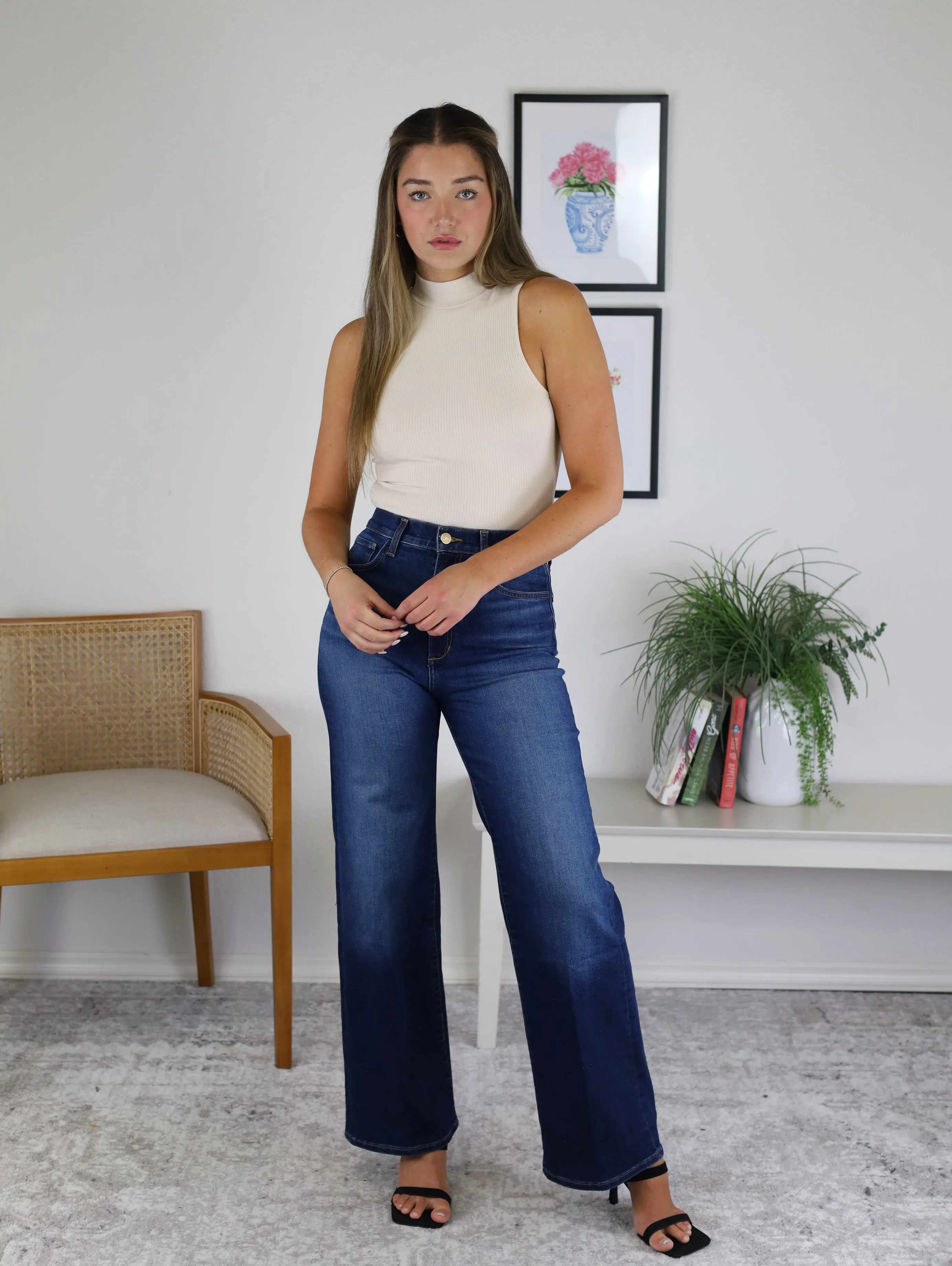 Christine Ribbed Neck Neck Bodysuit - Ecru - Sale