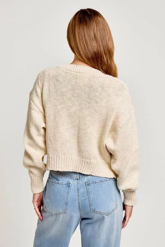 Claire Rose Knitted Sweater Cardigan