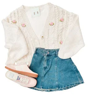 Claire Rose Knitted Sweater Cardigan