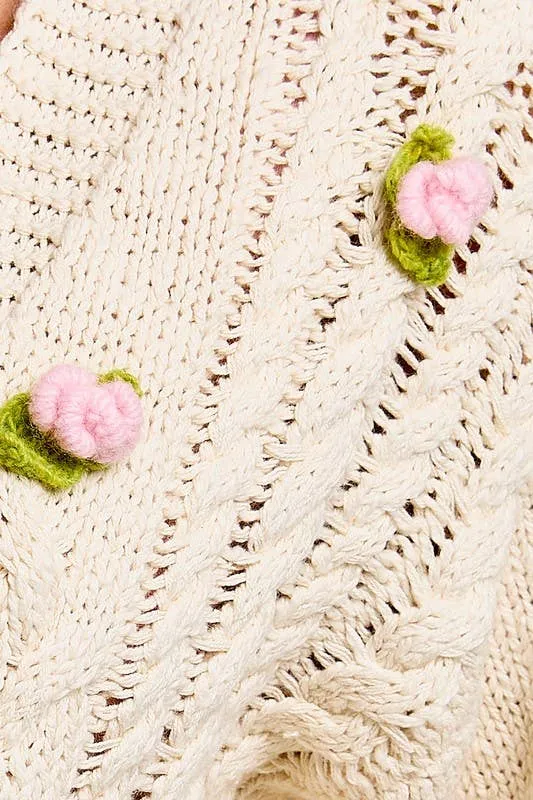 Claire Rose Knitted Sweater Cardigan
