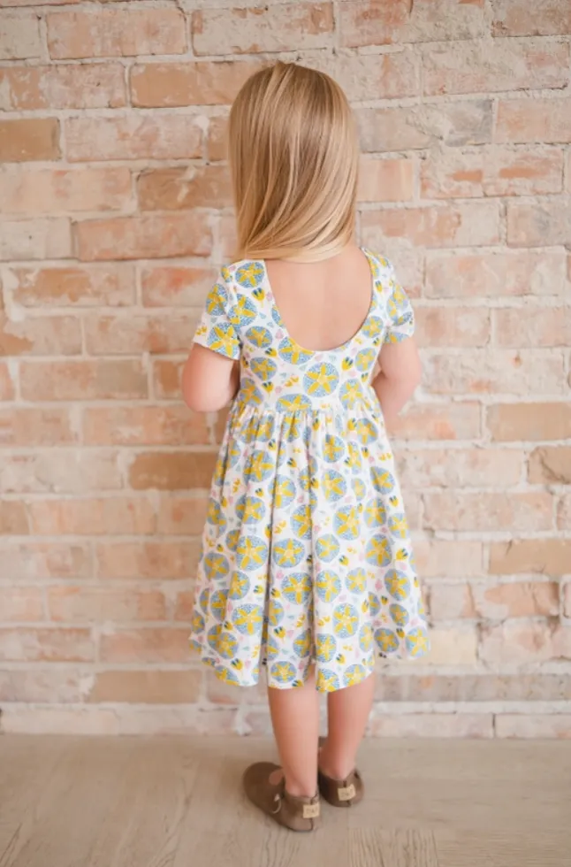 Classic Twirl Dress in Starburst Garden | Pocket Twirl Dress