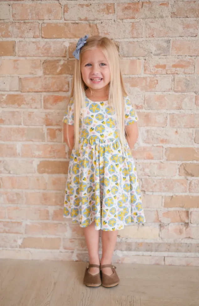 Classic Twirl Dress in Starburst Garden | Pocket Twirl Dress