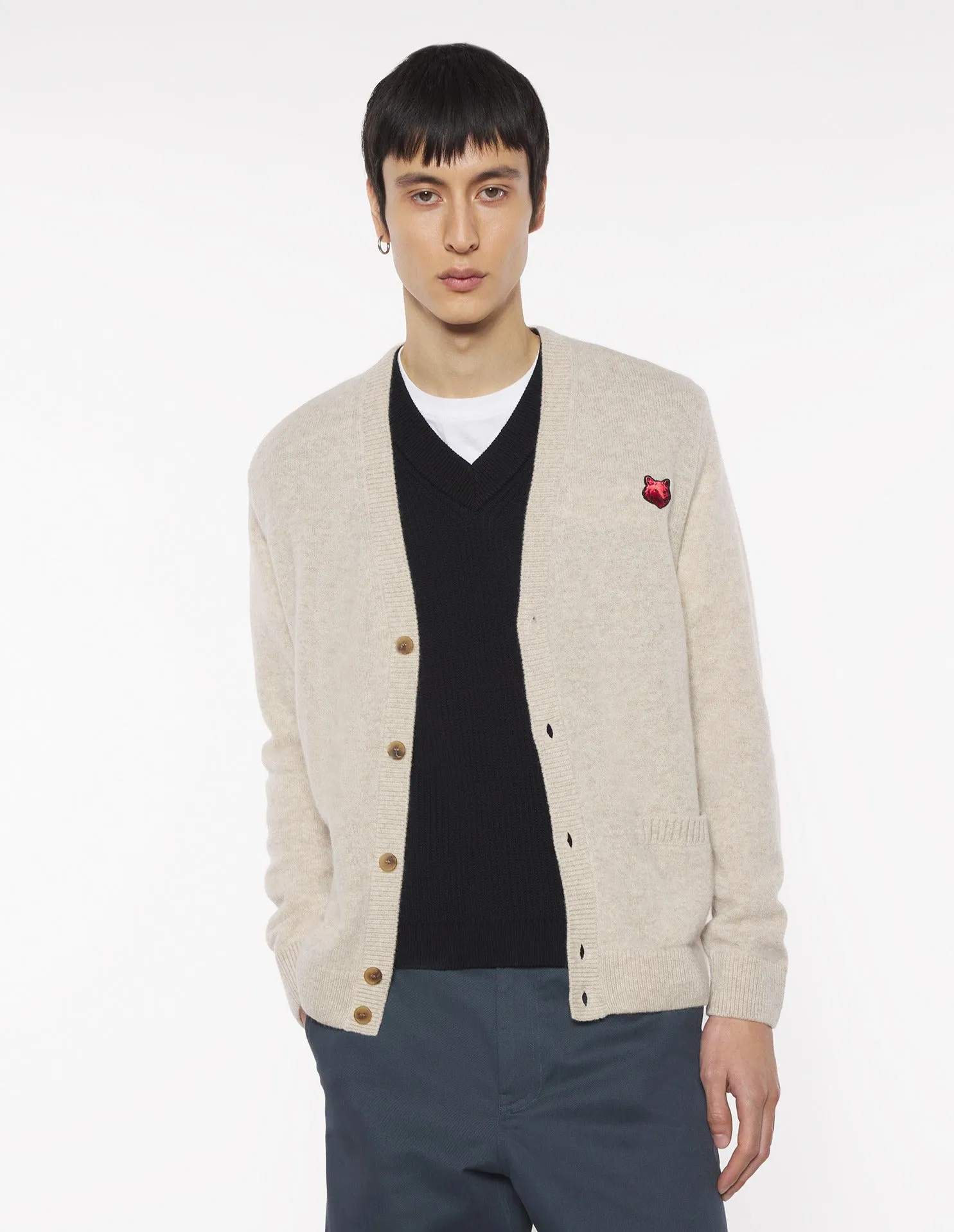 CNY BOLD FOX HEAD REGULAR CARDIGAN