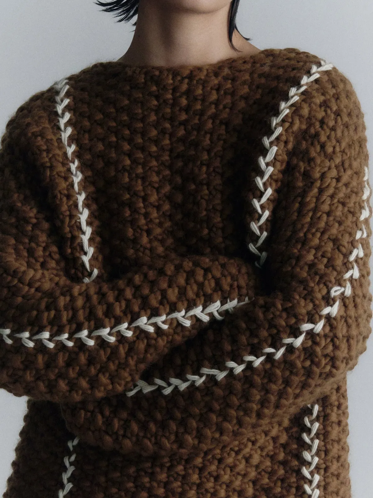 Cocoon Maxi Cardigan | Brown