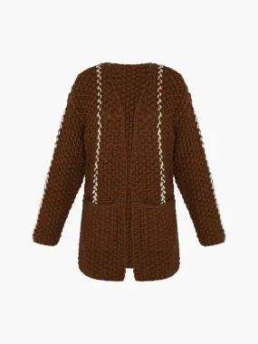 Cocoon Maxi Cardigan | Brown