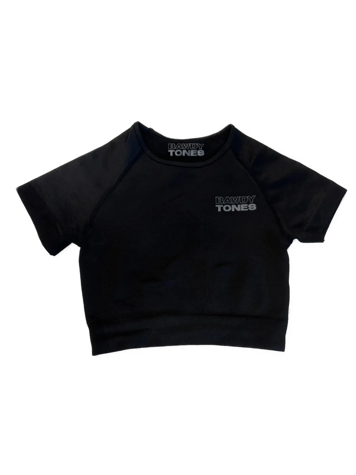 COMPRESSION CROP TOP BLK