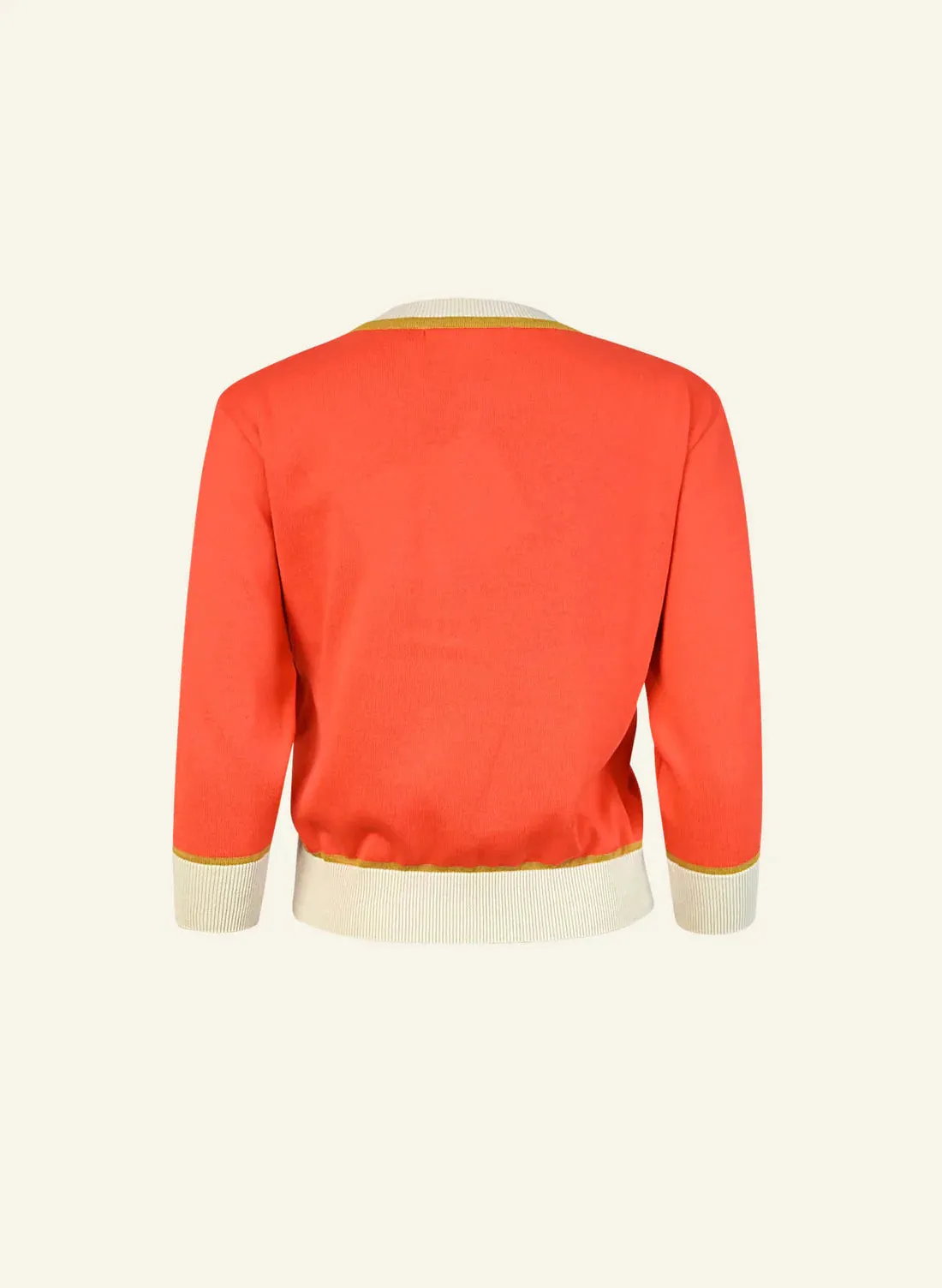 Coral Leaping Tiger Vera Cardigan by Palava