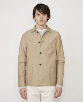 Corentin Jacket french cotton moleskine khaki