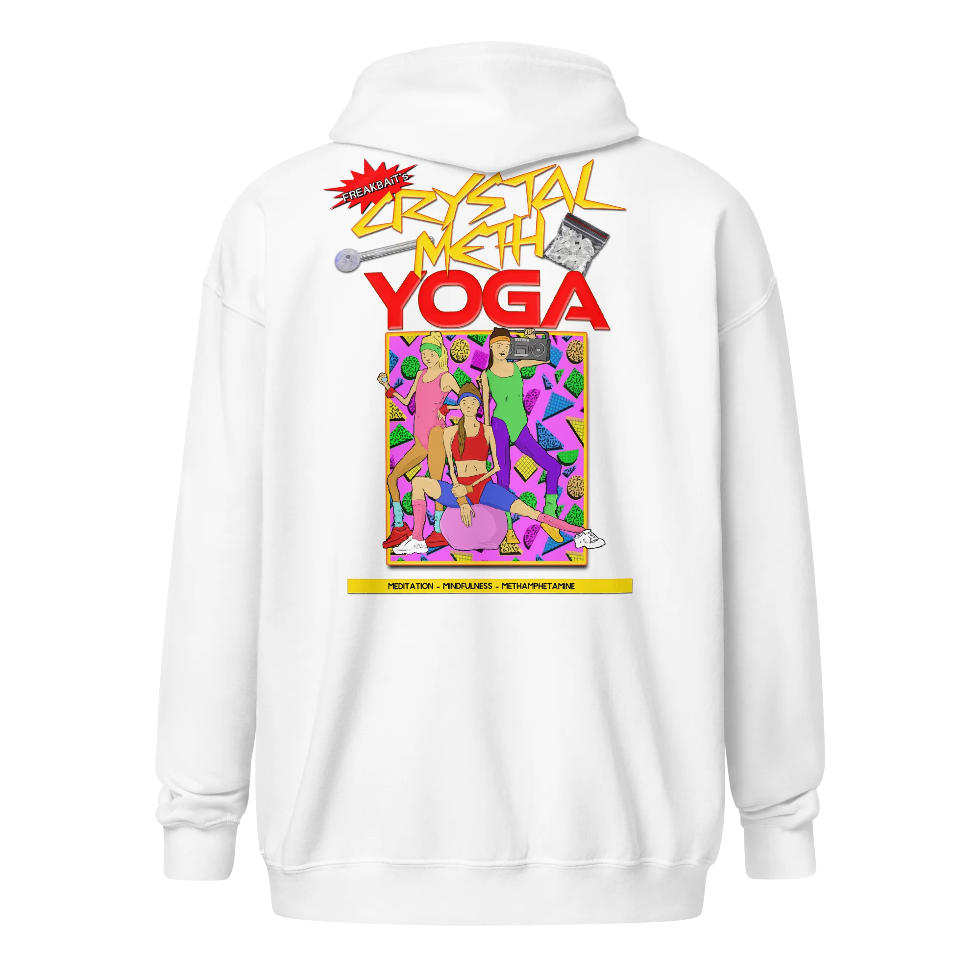 CRYSTAL METH YOGA (backprint zip hoodie)