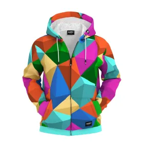 Cubes Cheerful Zip Up Hoodie