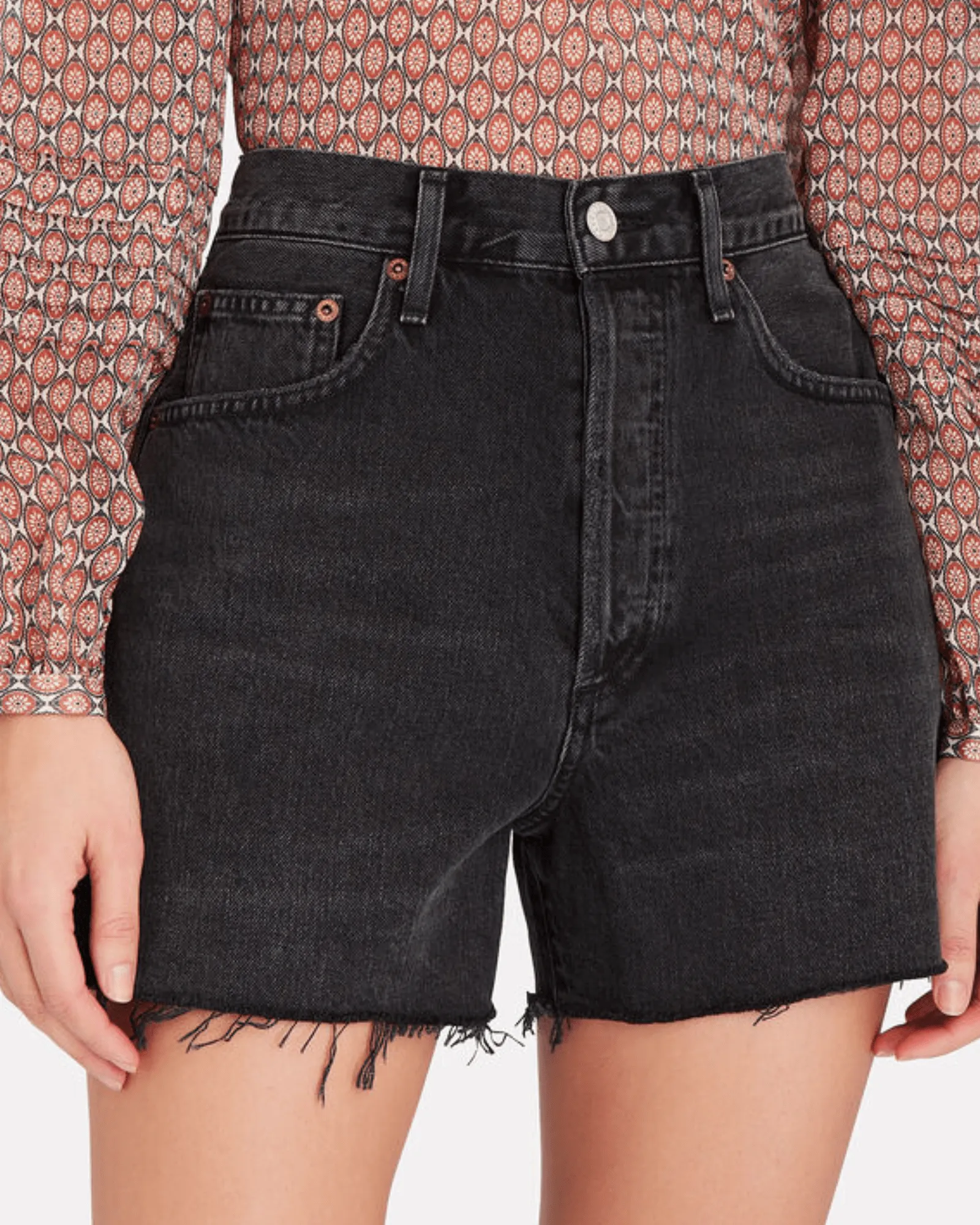 Dee High-Rise Denim Shorts