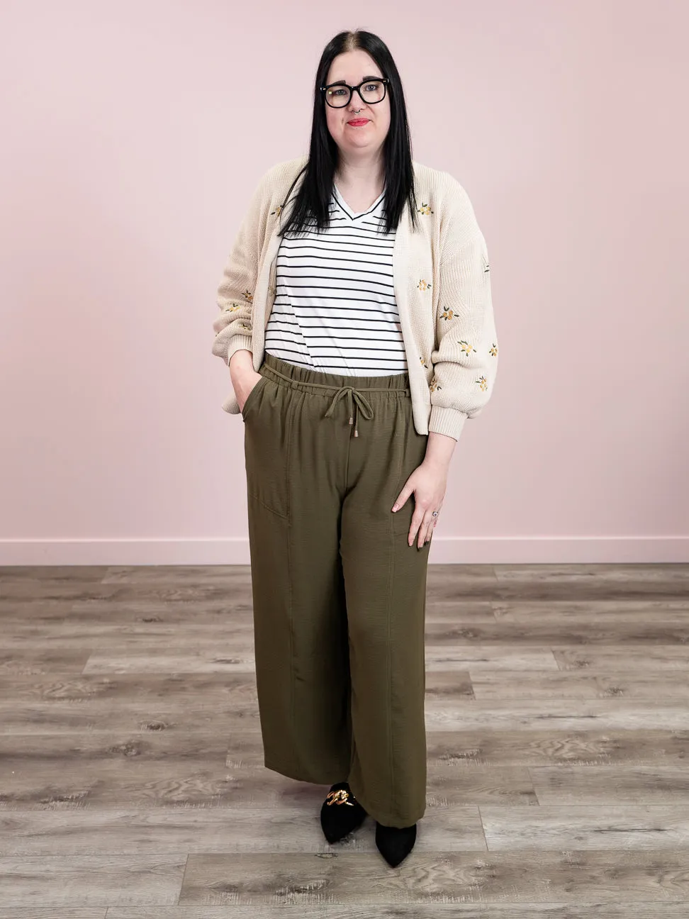 DEX | Airy Embroidered Cardigan | Natural