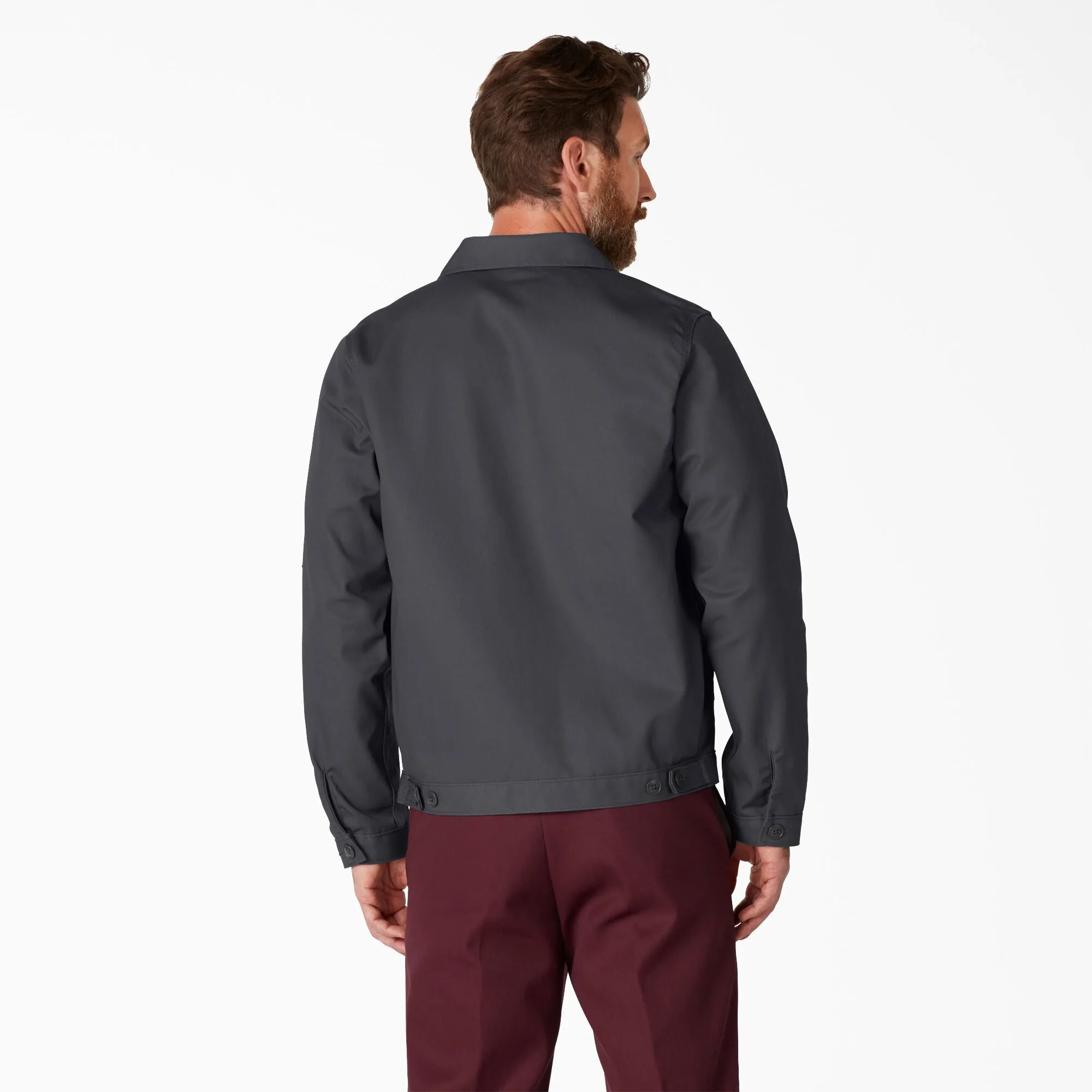 Dickies Men's Unlined Eisenhower Jacket Charcoal Gray JT75CH