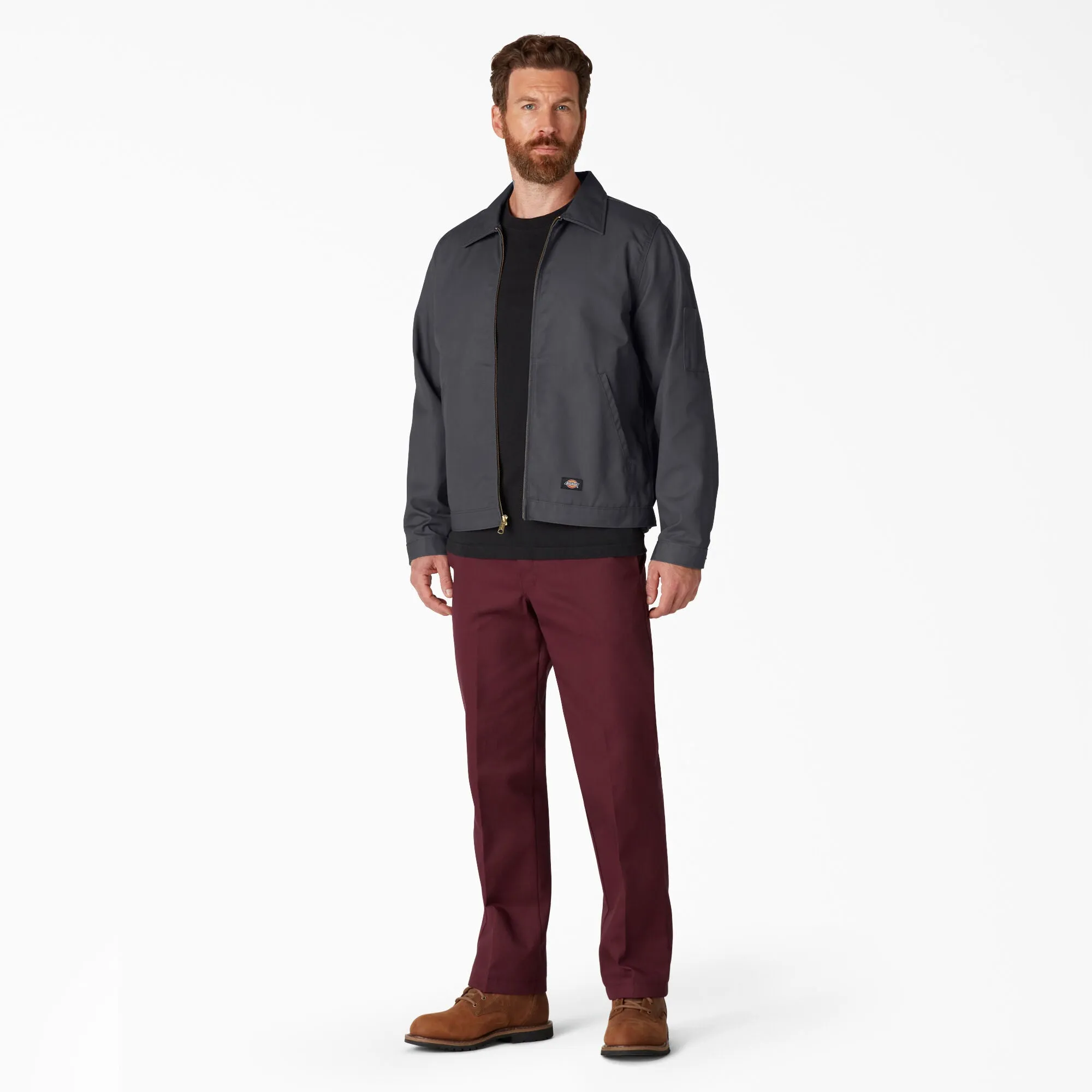 Dickies Men's Unlined Eisenhower Jacket Charcoal Gray JT75CH