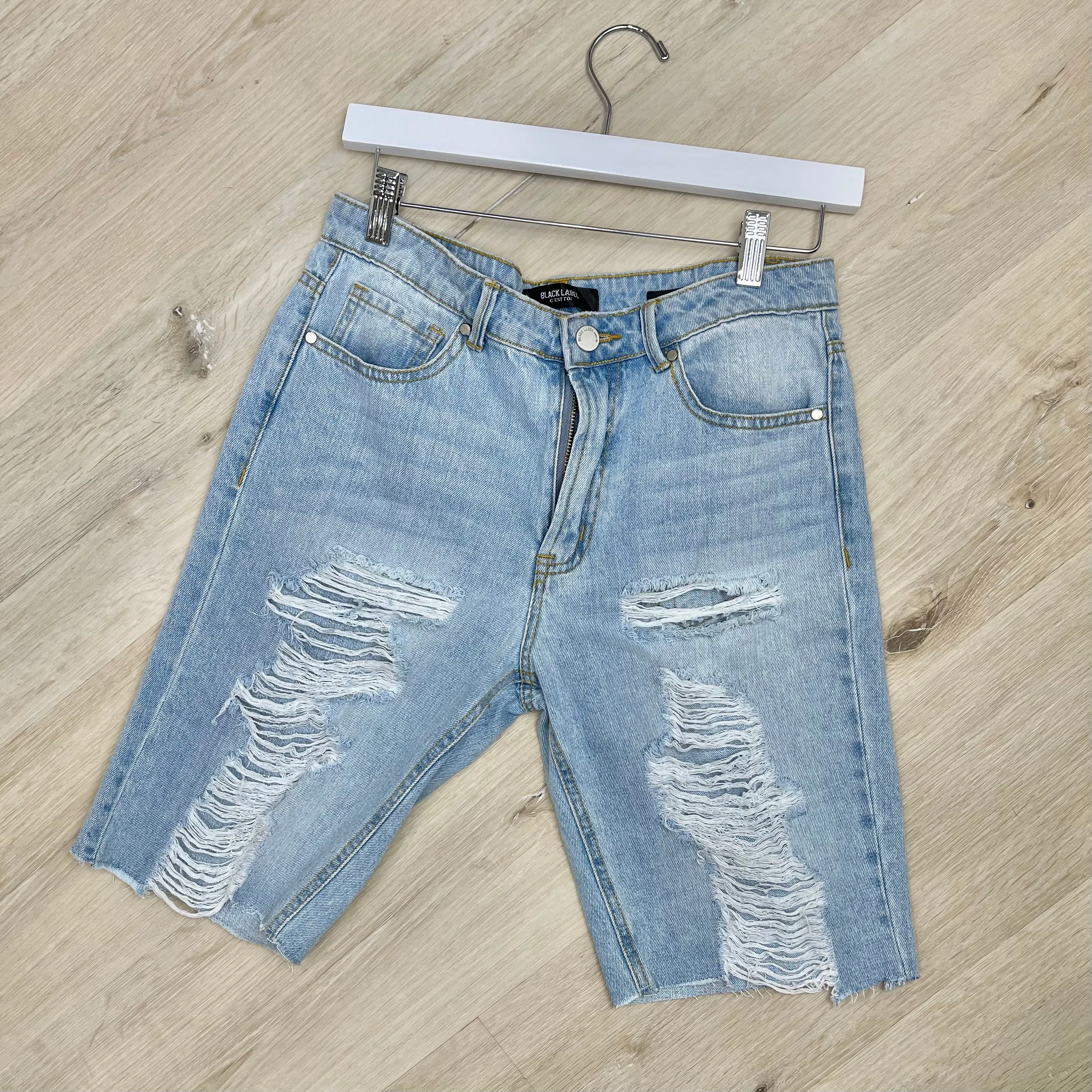 Distressed Bermuda Shorts