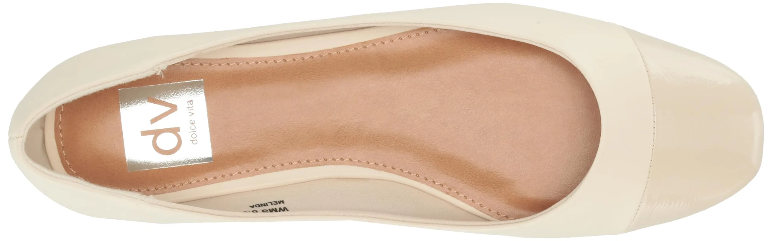 Dolce Vita Melinda Ivory Leather Fashion Slip On Rounded Toe  Ballet Flats Shoes