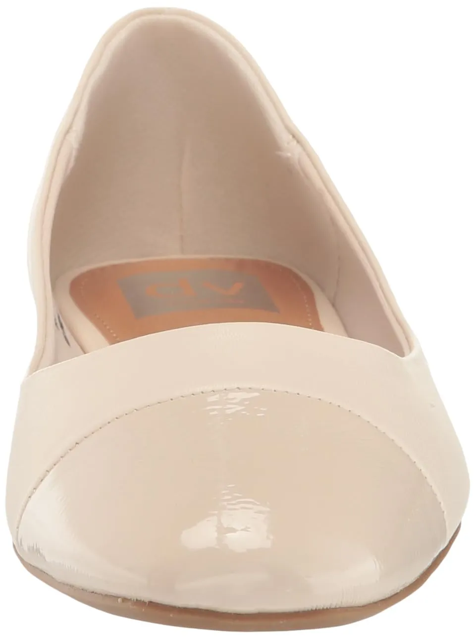 Dolce Vita Melinda Ivory Leather Fashion Slip On Rounded Toe  Ballet Flats Shoes