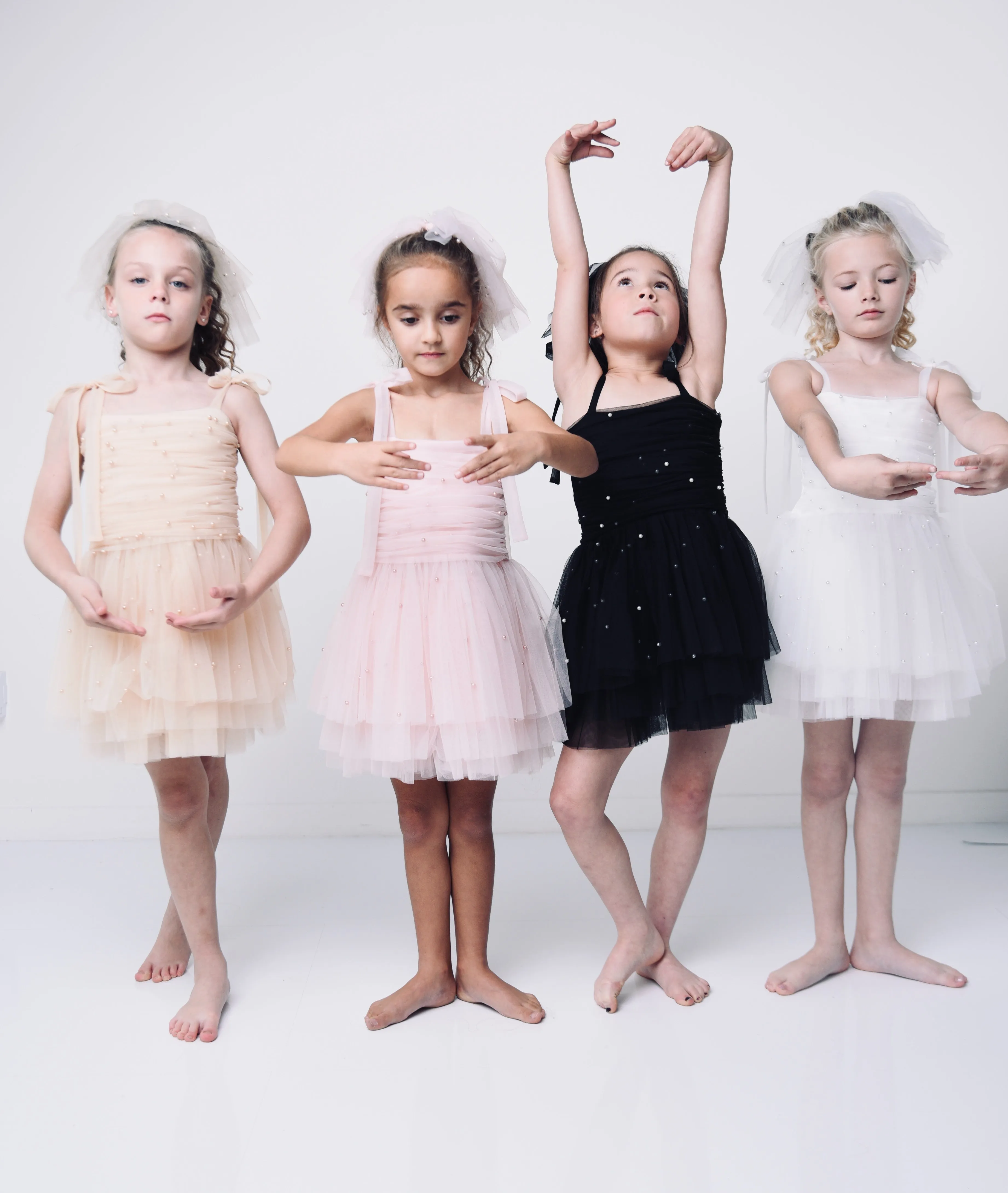 DOLLY® PEARL TULLE BALLERINA DRESS white  ⚪