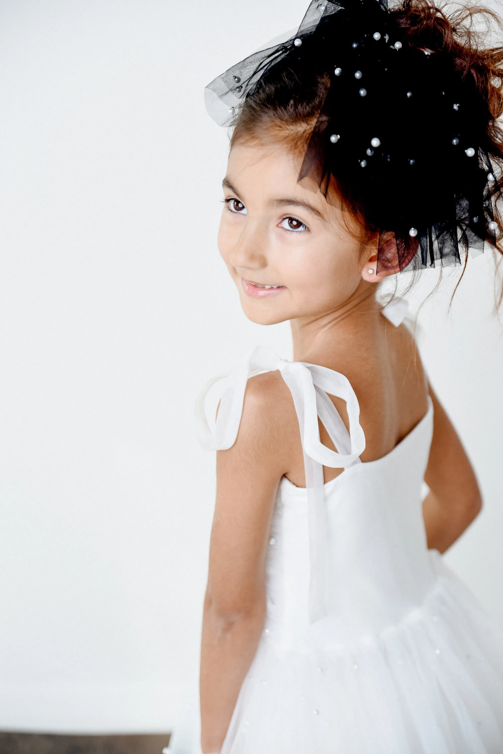 DOLLY® PEARL TULLE BALLERINA DRESS white  ⚪